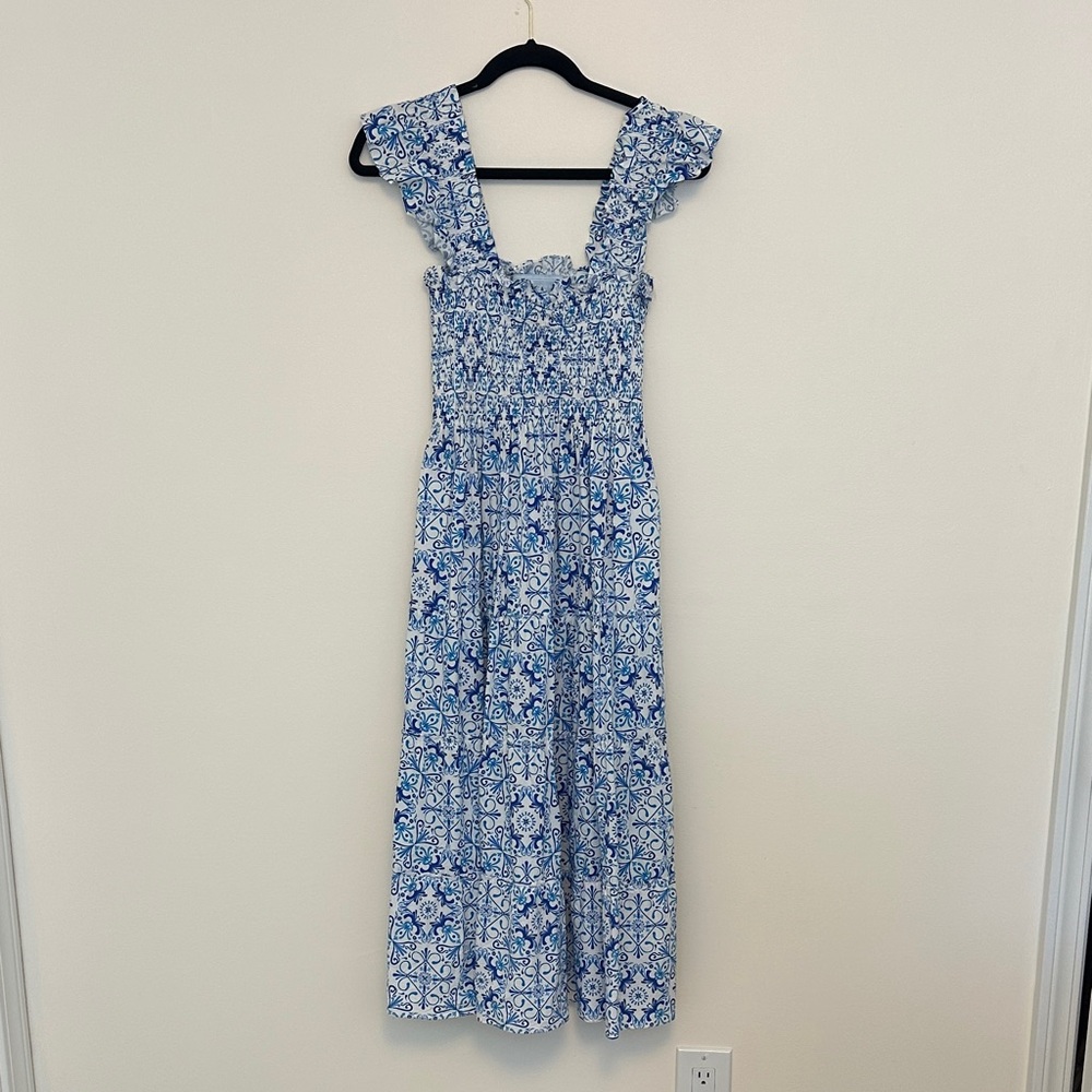 Hill House Blue and White Dress